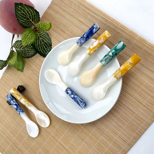 Handmade Pearl Inlay Spoon from Vietnam Premium <b>Shell</b> Utensil for Luxury Dining & Custom Hospitality Orders - Product Image 4