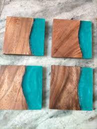 Sous-verres et plateaux de service en résine époxy et bois de style américain, de qualité supérieure, écologiques, couleur personnalisée, pour hôtels et restaurants - Product Image 4