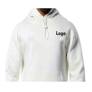 Survêtement de qualité supérieure pull blanc uni sweat à capuche taille décontractée sweat à capuche et pantalon de survêtement ensemble sweat à capuche hommes - Product Image 5
