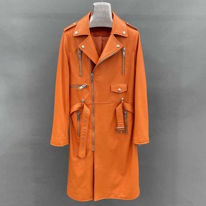 <span class=keywords><strong>Trench</strong></span> di lusso in <span class=keywords><strong>pelle</strong></span> nera per <span class=keywords><strong>donna</strong></span> stile lungo Street con cintura impermeabile primavera autunno giacca qualità fodera in pelliccia sintetica - Product Image 2