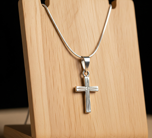 สร้อยคอคริสเตียน unisex 925ทำจากเงินสเตอร์ลิงแบบสั่งทำสร้อยแบบไขว้ขนาดใหญ่สร้อยคอแบบห่วงโซ่แบบสุดหรูเครื่องประดับสำหรับงานเลี้ยง - Product Image 6