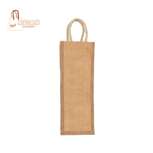 Sacs isothermes personnalisés en tissu non tissé logo imprimé personnalisé emballage personnalisé sac à vin en jute avec cordon de serrage pour bouteille - Product Image 2