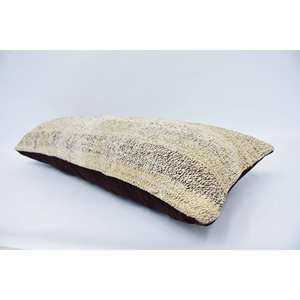 12X36นิ้วแบบชนบทหมอนผ้าขนแกะสีเบจถักลายดอกไม้วินเทจสำหรับใส่สบายสไตล์อมตะ - Product Image 5