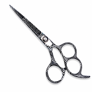 Ciseaux de coiffure professionnels à pois noirs en acier inoxydable, ciseaux de salon personnalisables avec logo, ciseaux de coiffure - Product Image 4