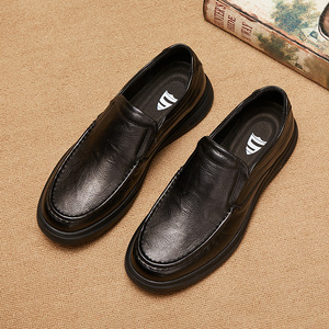 Chaussures de sécurité de bureau pour hommes, à bout pointu, respirantes, en cuir de vachette, avec logo personnalisé, de haute qualité - Product Image 5