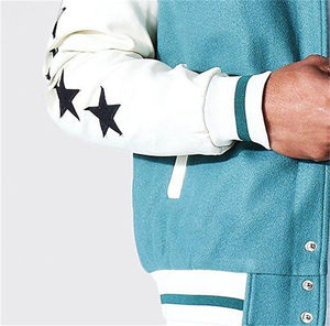 Custom Embroidery Varsity <b>Jacket</b> <b>Cheap</b> Letterman <b>Jacket</b> For <b>Men</b> Style Winter Casual Mandarin Collar Warm Wool Fleece - Product Image 6