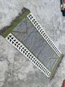 ตกแต่งด้วยพรมปอกระเจาทรงสี่เหลี่ยมผืนผ้าทำด้วยมือแบบอินเดียพรมขนสัตว์ถักทอแบบดั้งเดิมสวยงามพรมตกแต่งบ้าน - Product Image 2