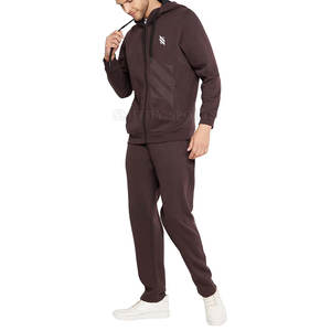 Chándal de invierno para hombre de talla grande XXL de alta calidad 100% algodón poliéster logotipo personalizado a prueba de viento transpirable último sólido - Product Image 3