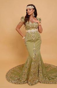 DISEÑO DESLUCIENTE DEL BORDADO ZARI EN EL HERMOSO VESTIDO CAFTAN CON TRABAJO DE DABKA PARA FIESTA Y Boda = 2024 - Product Image 3