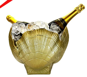 Nouveau seau à boisson glacée fini ruban de forme ovale avec poignées pour bar restaurant - Product Image 5