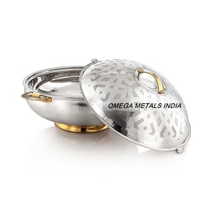 New Look Stainless Steel Polished Design Casserole Dish & Food Warmer for Kitchenware & Servingware <b>Hot</b> Selling Casserole <b>Pot</b> - Product Image 1