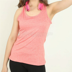 Vente en gros de débardeurs personnalisés de haute qualité 100% coton sans manches respirants écologiques avec logo frontal pour femmes en taille adulte personnalisée - Product Image 5