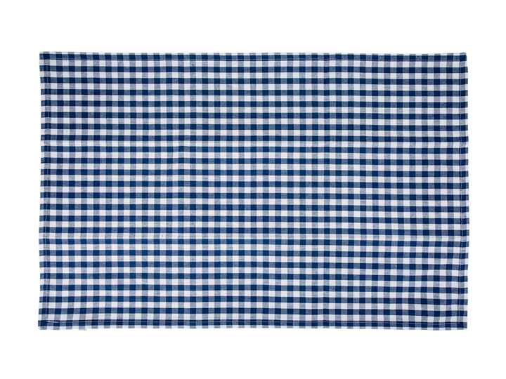 100% Cotton Checked Golf Stripe Pattern Kitchen Towel-Blue Quick-Dry and Sustainable for Home Use