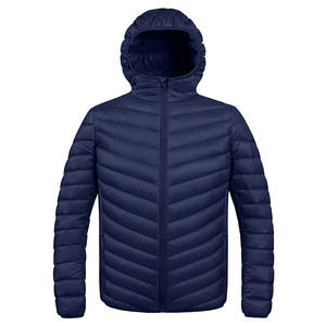 Chaqueta acolchada de invierno para hombre de diseño personalizado, tela de lona directa de fábrica, ropa impermeable para exteriores con cremallera - Product Image 1