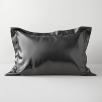 Taie d'oreiller en satin de soie turque de qualité 6A, design personnalisé OEM, luxe, dessin animé, élégante, certifiée OEKO-TEX, imprimé de feuilles brodées