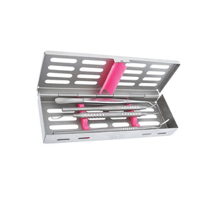 Kit d'examen dentaire chirurgical de 4 pièces, 1 pince à épiler pour collège, 1 sonde scalaire 1 poignée de miroir Kit d'étudiant en hygiène - Product Image 1