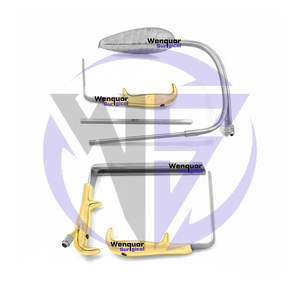 Retractor de Hoyos Abdominales con Iluminación de Fibra Óptica, Cirugía Plástica, Acero Inoxidable, Wenquar, Empaquetado en una Caja de Madera - Product Image 6