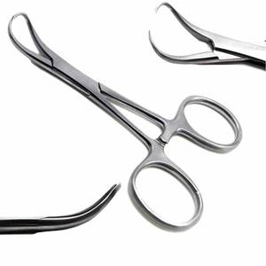 Fórceps Backhaus de alta calidad, 12 cm, abrazadera de toalla con acabado Dall, acero inoxidable alemán para instrumentos veterinarios - Product Image 6