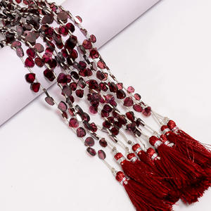 ลูกปัดโกเมน rhodolite, ลูกปัดหัวใจโกเมน Rhodolite, ลูกปัดพลอยโกเมน, ลูกปัดโกเมน rhodolite สำหรับทำเครื่องประดับ, - Product Image 6