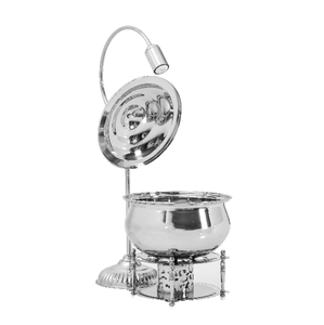 Hot Sale Professional Wedding Party Luxury <b>Electric</b> Chaffing Dish LED Light Stainless Steel <b>Food</b> <b>Warmer</b> Buffet Set 8L Capacity - Product Image 4