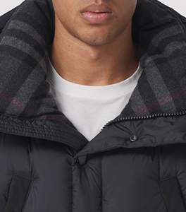 Veste à bulles personnalisée à la mode, veste d'hiver épaisse en tissu lourd pour hommes, veste matelassée à capuche pour hommes - Product Image 6