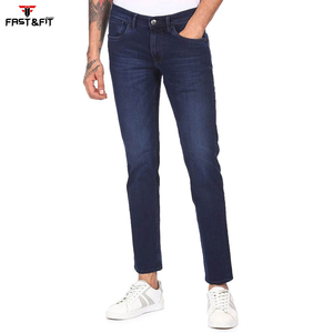 100% alta calidad Material transpirable hombres Casual Jeans 2024 último estilo liso hombres Casual Jeans - Product Image 4