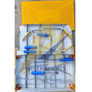 SUAVE SURGICAL INSTRUMENTS Juego de instrumentos de laminectomía de columna vertebral de 18 piezas con caja de esterilización - Product Image 1