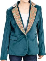Gabardina de Terciopelo de Alta Calidad para Mujer con Diseño Transpirable de Cuero Genuino y Hermosa Decoración Artesanal