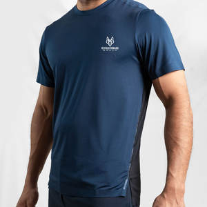 Camiseta de gimnasio holgada de algodón suave 100% para hombre, diseño clásico con detalle impreso, lona, ligera y transpirable - Product Image 6