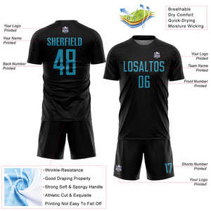 Kits de uniformes de fútbol elaborados con costuras fuertes, tela ligera resistente al sudor, comodidad de secado rápido y ajuste Atlético suave - Product Image 2