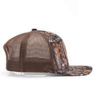 Topi Trucker 112 Kamuflase Kulit dengan Logo Custom, Jaring yang Dapat Disesuaikan, Performa Tinggi, untuk Perjalanan, Aktivitas Luar Ruangan, Memancing, Pesta, Bordir 3D