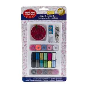 Kit de couture multicolore 46 pièces-pour les aventures à l'aiguille Modèle 56052 (SKU 56052) - Product Image 1