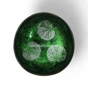 Tazón de Coco Lacado con Incrustaciones de Concha, Hecho a Mano, Pedido al por Mayor, Fabricante de Vietnam - Product Image 2