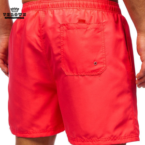 Pantalones Cortos Deportivos Casuales de Algodón para Hombre, Talla Grande, para Gimnasio y Yoga, Color Rojo, Venta al Por Mayor, Moda Urbana, OEM - Product Image 3