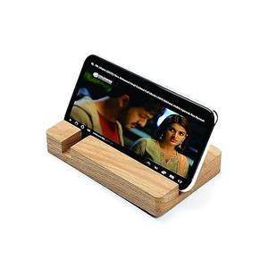 Support de téléphone portable en bois d'acacia, artisanat indien, vente en gros d'usine, support de bureau en bois, très bonne qualité, meilleur produit - Product Image 1