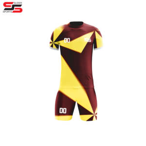 Venta al por mayor de poliéster de alta calidad logotipo personalizado equipo de jóvenes hombres ropa de fútbol Jersey uniforme deportes uniforme de fútbol para Unisex - Product Image 1