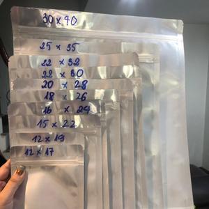 Bolsas de papel de aluminio aluminizado Mylar a prueba de olores resellables bolsa de pie ziplock mini con sellado térmico de plástico reutilizable impresa personalizada - Product Image 4