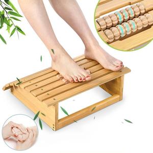 Rodillo de madera para masaje de pies, masajeador relajante de Bambú - Product Image 6