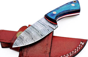 Couteau de chasse en acier Damas de qualité 2026, manche en corne de bélier, lame droite, garantie 3 ans, OEM personnalisé, haute durabilité pour l'extérieur - Product Image 6