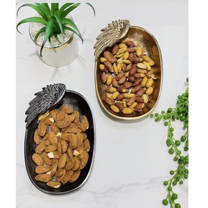 ชามออกแบบตกแต่งและให้บริการใบสำหรับการตกแต่งทุกประเภทและทุกโอกาสที่ทำจากโลหะ - Product Image 6