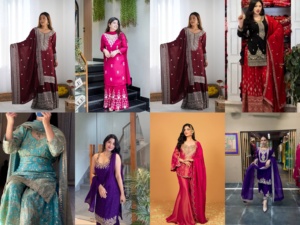 Salwar Kameez en soie modale - Vêtement traditionnel pour les mariages, les remises de diplômes, les fêtes, le Diwali, les bals de fin d'année - Product Image 5