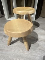 Tabouret de haute qualité Chaise pouf rond Charlotte Perriand Tabouret Meribel Tabouret