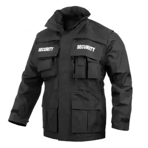 Everyday Performance Solid Color Workwear <b>Jackets</b> For Men With Strong Stitching And Functional Pocket Layout - Product Image 2