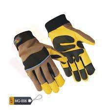 Gants en cuir robustes Gants d'impact de travail Cuir de chèvre haute performance pour l'hiver pour les mécaniciens - Product Image 2