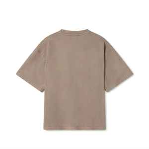 เสื้อยืดเปล่าขายส่ง เนื้อผ้าหนา ทรงโอเวอร์ไซส์ ซักแล้ว เสื้อยืดผู้ชาย ออกแบบเองได้ ผ้าฝ้าย 100% ล้างสีแบบวินเทจ - Product Image 4