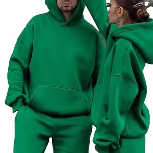 Conjunto de Sudadera con Capucha Extra Grande y Pantalones Deportivos para Hombre, Estilo Urbano Hip Hop, Logotipo Personalizado, Color Personalizado, Felpa de Algodón, Sudaderas con Capucha de Invierno - Product Image 2