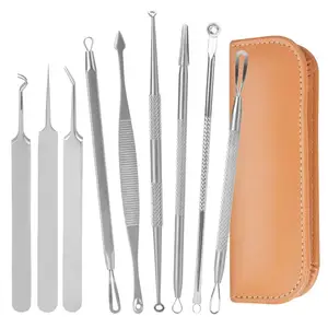 Blackhead Remover Pimple Come done Extractor Tool Kit Stainless Manual Treatment For Acne Blemish Whitehead Popping Zit Removing