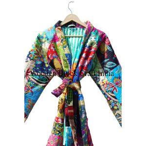Veste de soirée formelle pour femmes, en coton doux matelassé à motifs floraux, respirante, écologique, séchage rapide, coton, automne/hiver - Product Image 5