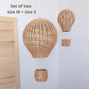 New design rattan hot air <b>balloon</b> decor <b>for</b> kids in Vietnam trending and affordable item perfect <b>for</b> children's room decoration. - Product Image 4
