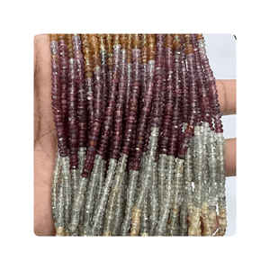 Cuentas Redondas Facetadas de Zafiro Tundra Natural al por Mayor, Tamaño Aproximado de 4 mm, 17 Pulgadas, Cuentas de Piedras Preciosas Naturales para la Fabricación de Joyas - Product Image 1